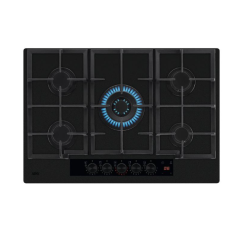 AEG HKB75341NL Matt Glass 75cm Gas On Glass Hob