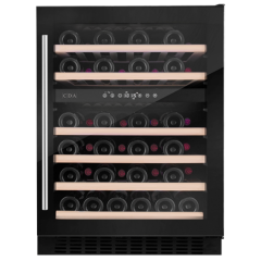 Cda CFWC604BL Undercounter Dual Zone Wine Cooler