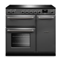 Rangemaster  Aura 90cm Induction Slate (Paint) - Brushed Nickel