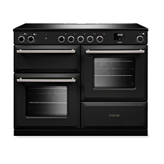 Rangemaster Aura 110cm Induction Black - Brushed Nickel