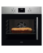 AEG BCX335L11M Single Oven, Left side opening.