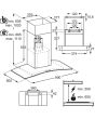 AEG DTB3953M 90cm Wall Chimney Hood