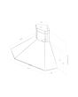 Elica ACUTA Acuta stainless steel 1000mm x 1000mm CORNER HOOD
