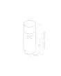 Elica TUBE-PRO-ISL-BL Tube island pro black 430mm x