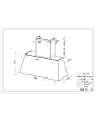 Faber CHLOE XL Wall Extractor, Country Grey.