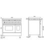 Ilve LD096WM3 Torino 90cm Twin 6 Gas Burners