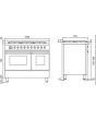 Ilve LD106WM3 Torino 100cm Twin 6 Burners
