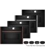 Neff C29MY7MY0 Flex Design compact pyrolytic oven with microwave