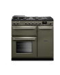 Rangemaster Aura 90cm Dual Fuel Riverbed - Brushed Nickel