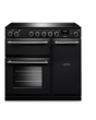 Rangemaster Aura 90cm Induction Black - Brushed Nickel