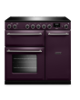 Rangemaster Aura 90cm Induction Plum - Brushed Nickel