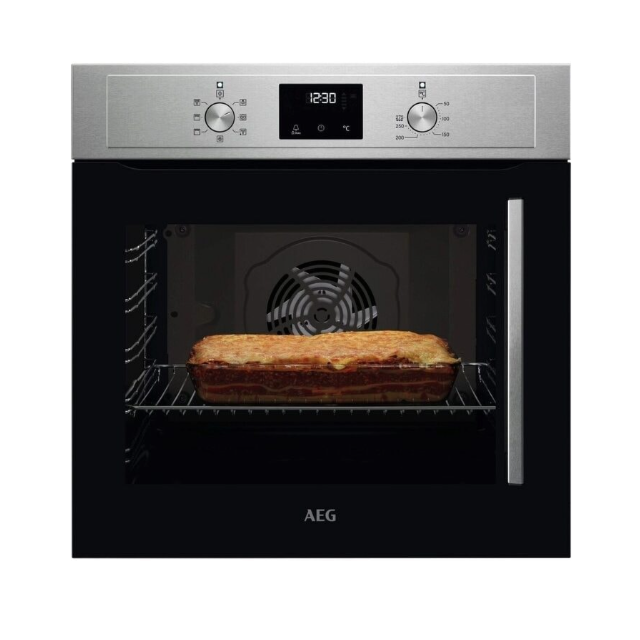 AEG BCX335L11M Single Oven, Left side opening.