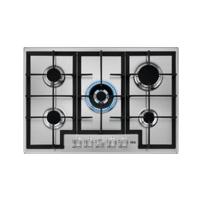 Aeg HGB75400SM 75cm Gas Hob