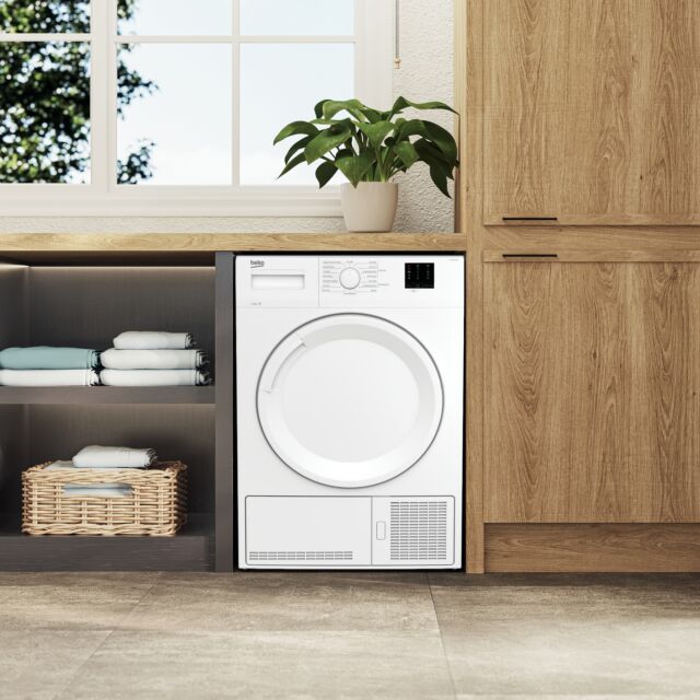 Beko DTKCE80021W 8Kg Condenser Tumble Dryer