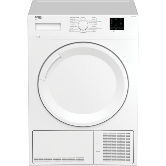 Beko DTKCE80021W 8Kg Condenser Tumble Dryer