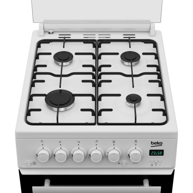 Beko EDG507W 50cm Gas Cooker with Gas Hob