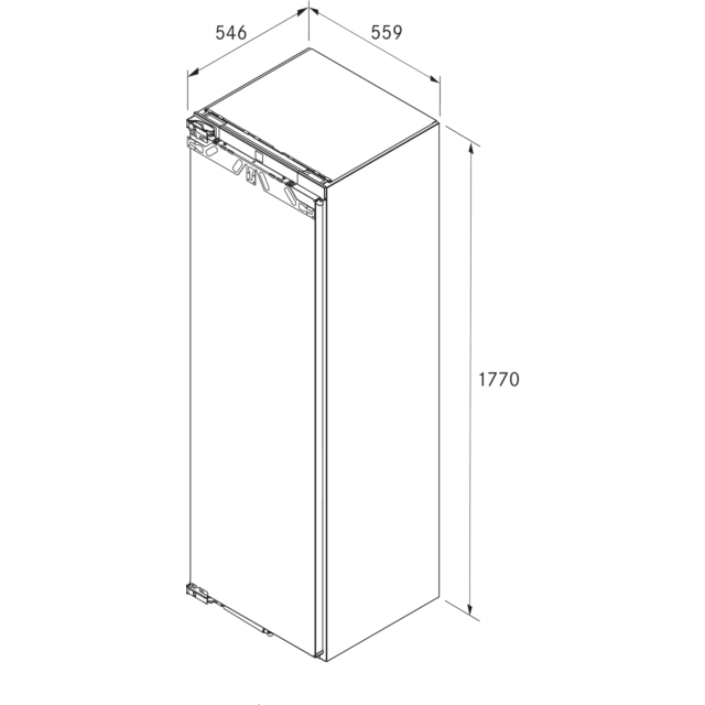 Bora F178GW Integrated Freezer with water connection