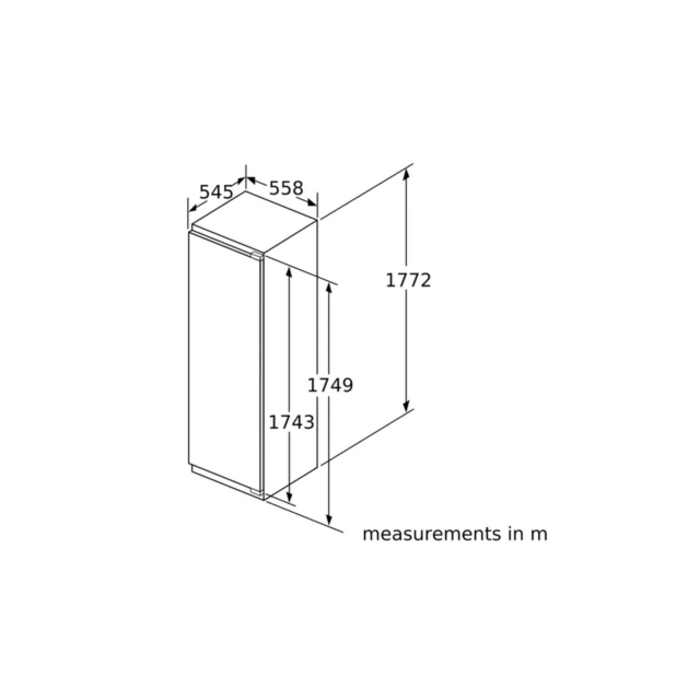 Bosch GIN81VEE0G Integrated Freezer