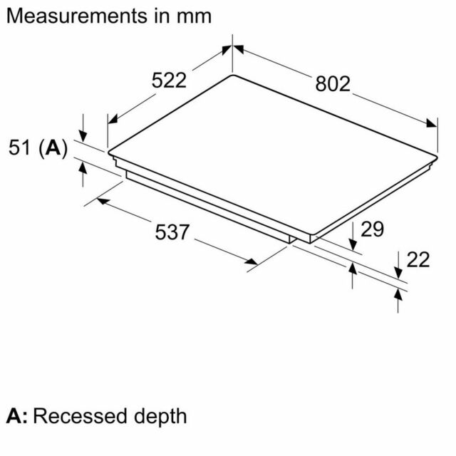 Bosch PIV831HB1E 80cm Induction Hob