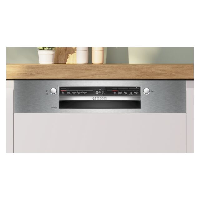 Bosch SMI2HTS02G Semi integrated dishwasher-Steel fascia