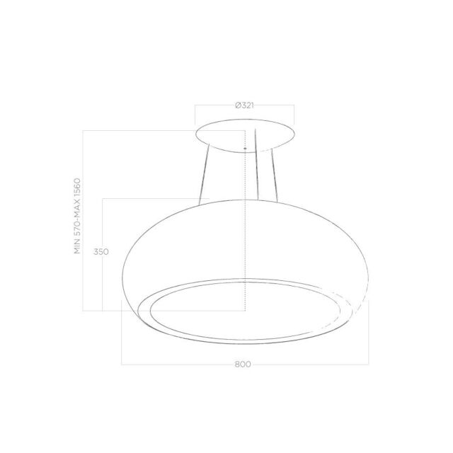 Elica PEARL-WH Pearl pearlescent white 800mm