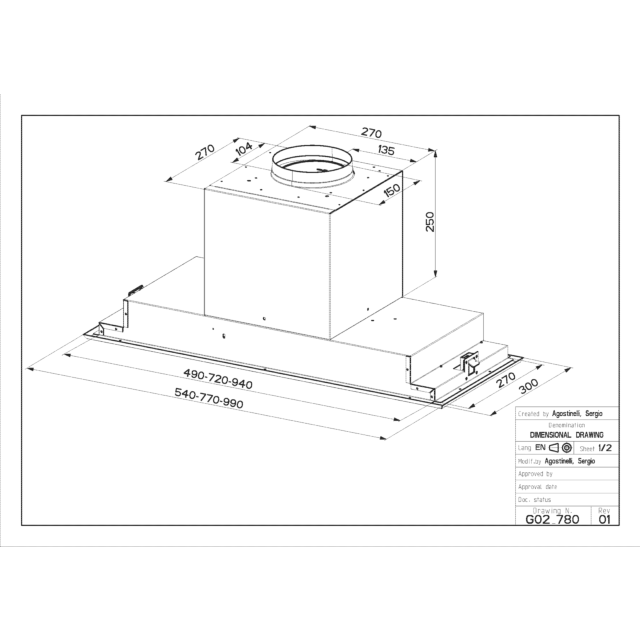 Faber Victory 2.0 X A99 (Stainless Steel, 99cm)