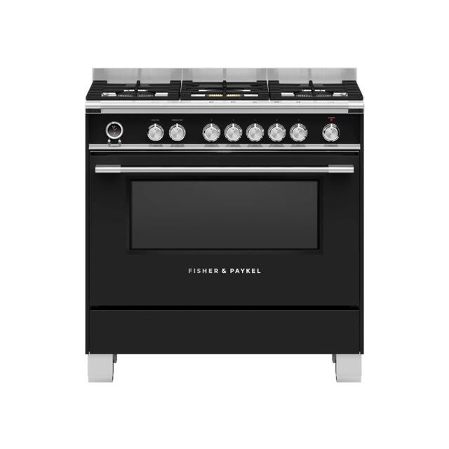 Fisher And Paykel OR90SCG6B1 90cm Dual Fuel Pyrolytic Range Cooker