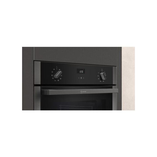Neff B3ACE4HG0B Slide+Hide Oven with Graphite Trim