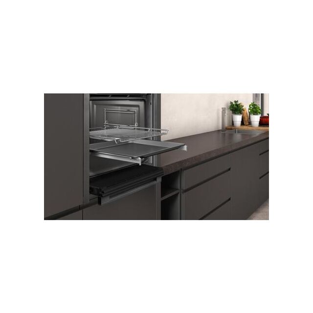 Neff B3ACE4HG0B Slide+Hide Oven with Graphite Trim
