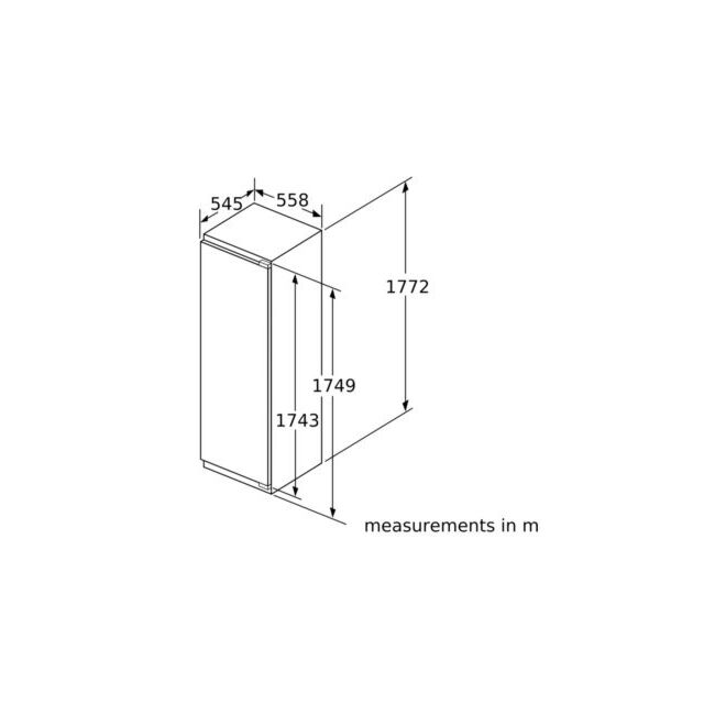 Neff KI1813FE0G Integrated fridge