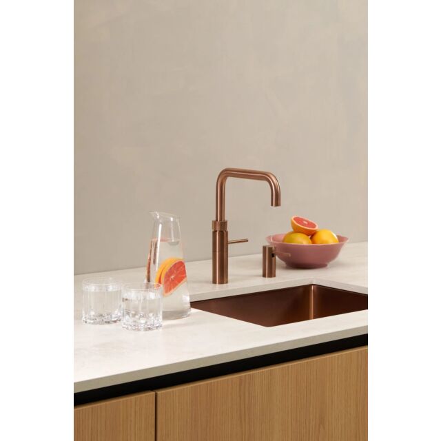 Quooker FNSRCO Tap Fusion Square rose copper