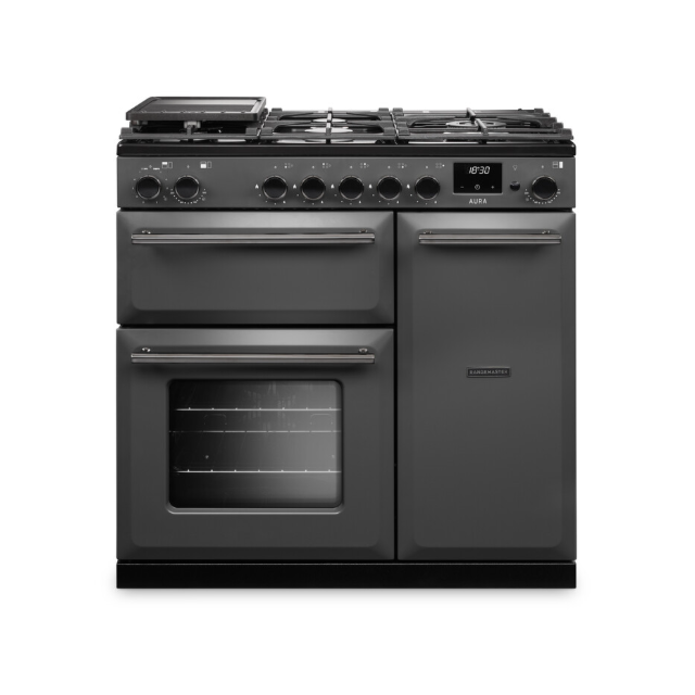 Rangemaster Aura 90cm Dual Fuel Slate - Onyx