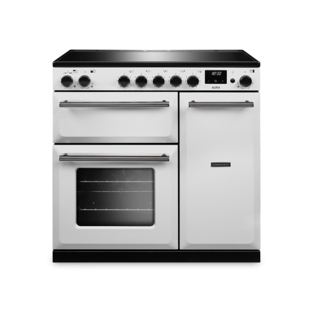 Rangemaster Aura 90cm Induction White (Paint) - Onyx