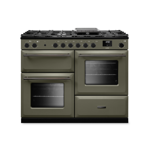 Rangemaster Aura 110cm Dual Fuel Riverbed - Onyx