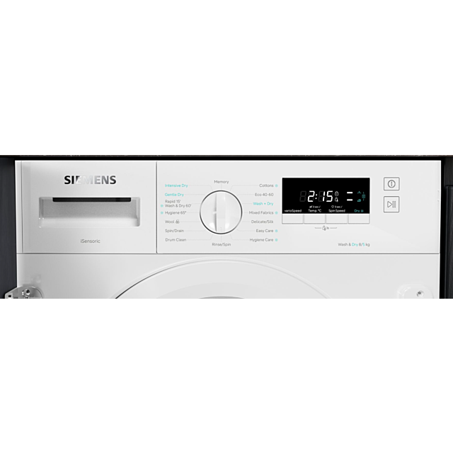 Siemens WK14D260GB Integrated Washer Dryer
